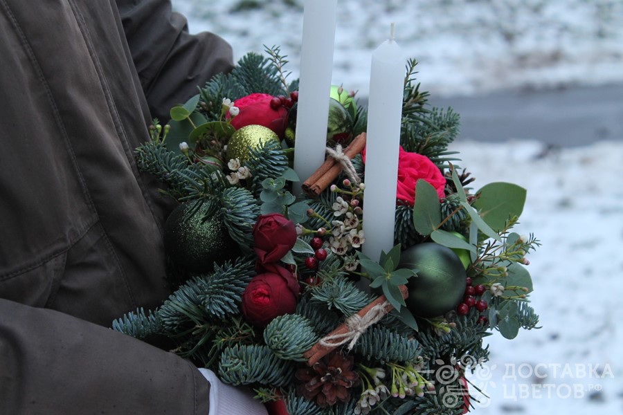 Авторский букет Новогодняя