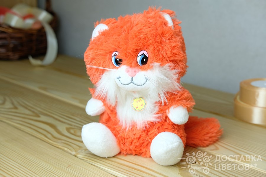 Мягкая игрушка Котенок рыжий
