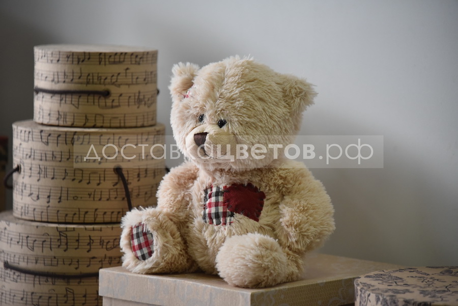 Мягкая игрушка Лука с Заплатками и Сердцем