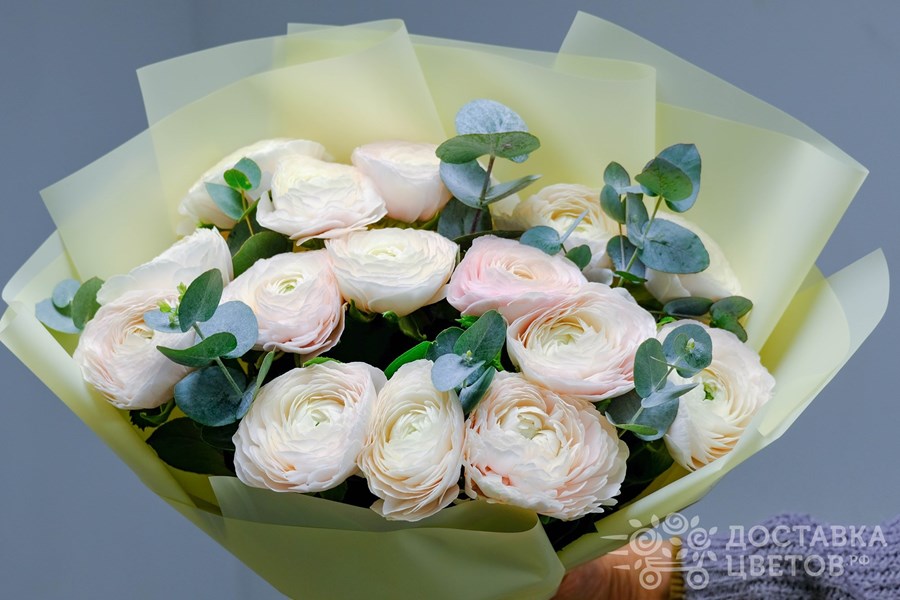 Букет Розовые ранункулюсы