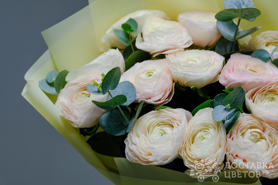 Букет Розовые ранункулюсы