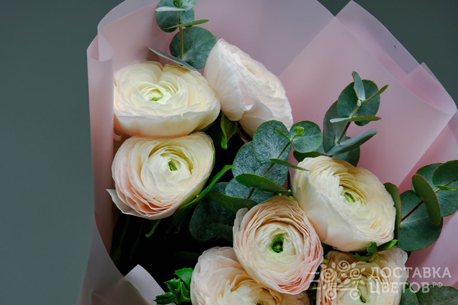 Букет Розовые ранункулюсы