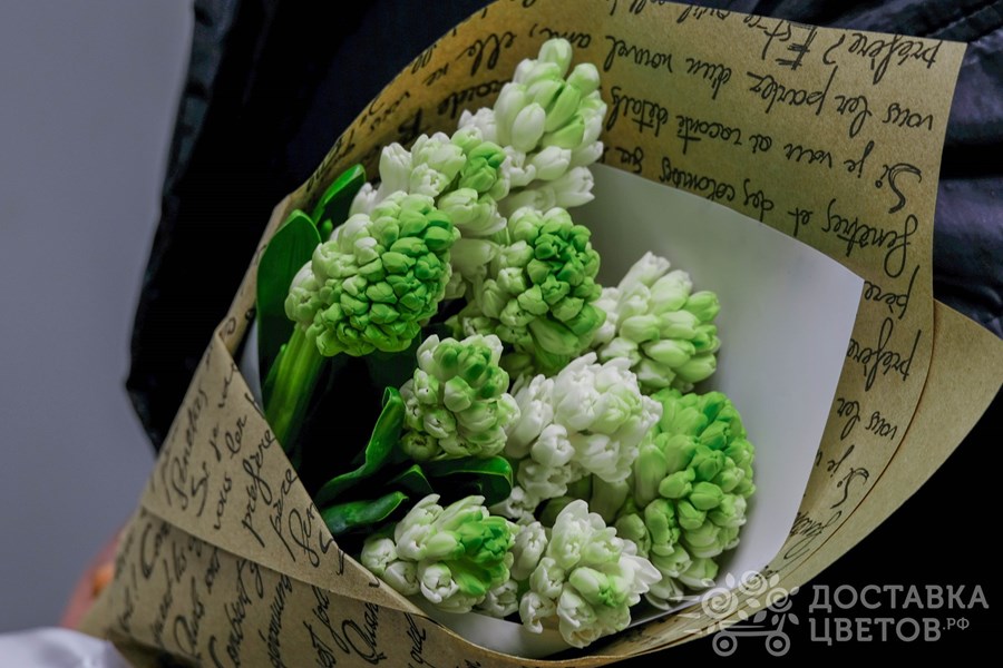 Букет Белые гиацинты