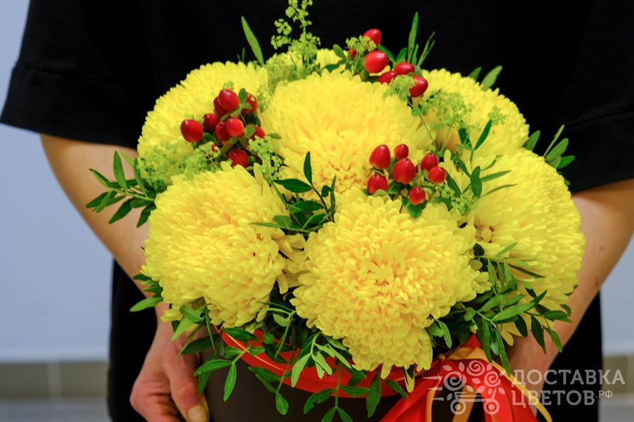 Цветы в коробке Яркий абажур