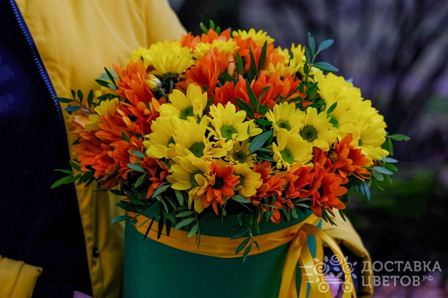 Цветы в коробке Олимпия