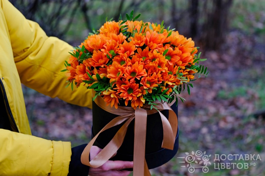 Цветы в коробке Папирус