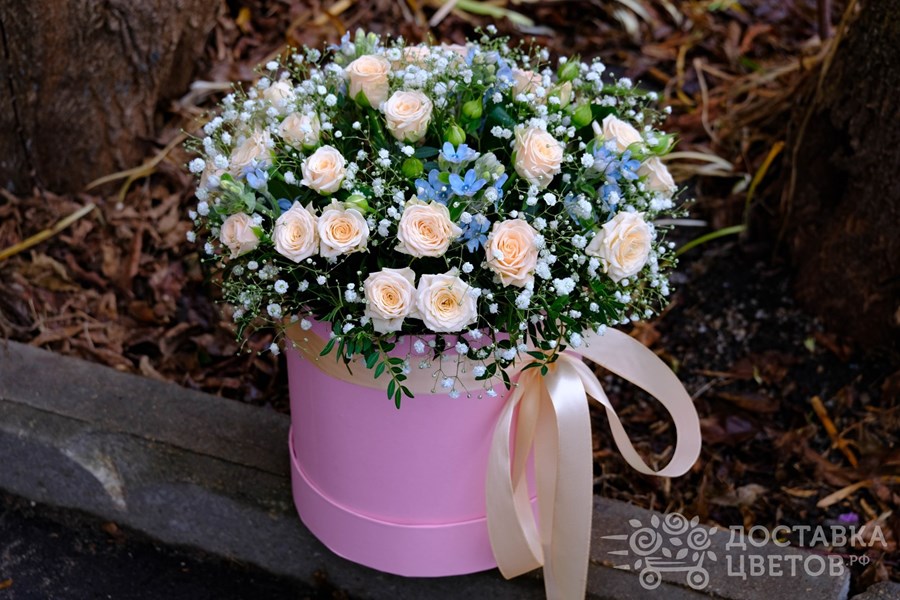 Цветы в коробке Милый образ