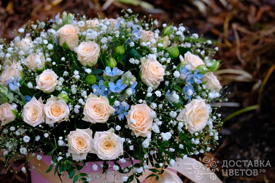 Цветы в коробке Милый образ