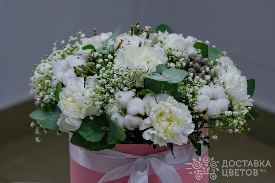 Цветы в коробке Северный полюс