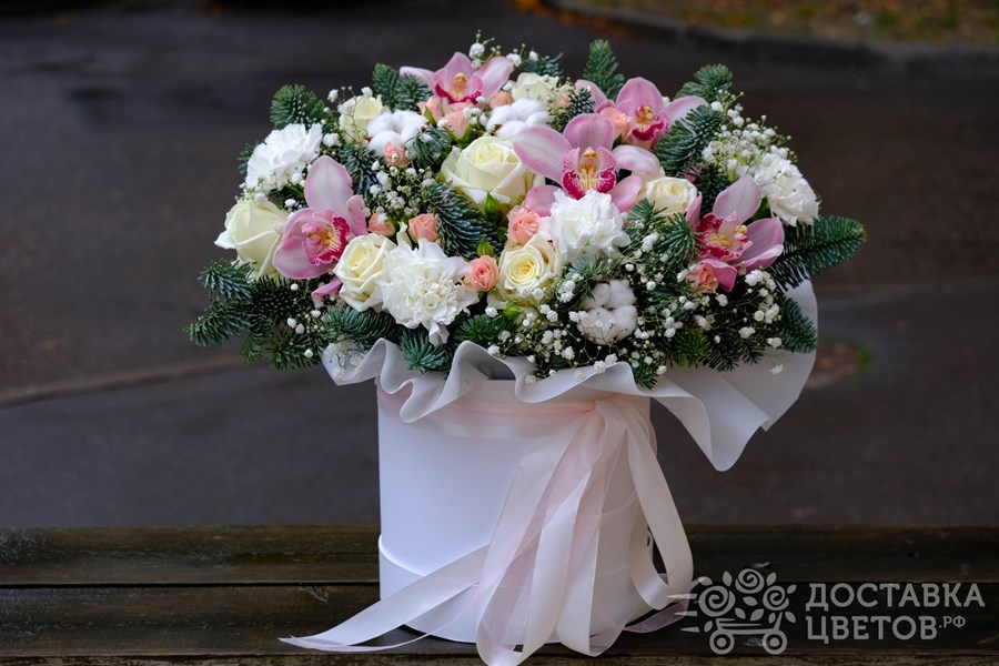 Цветы в коробке Северянка