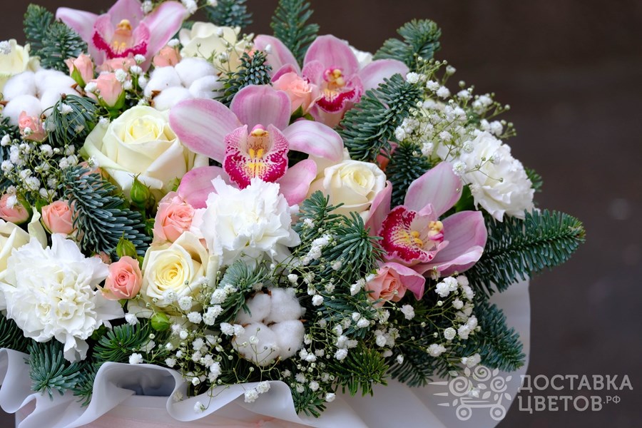 Цветы в коробке Северянка