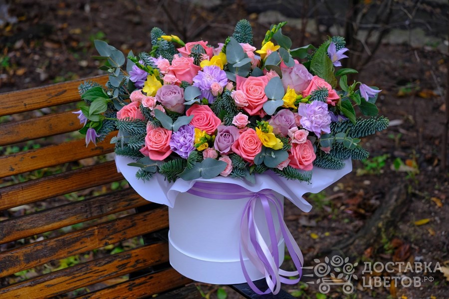 Цветы в коробке Зимний калейдоскоп