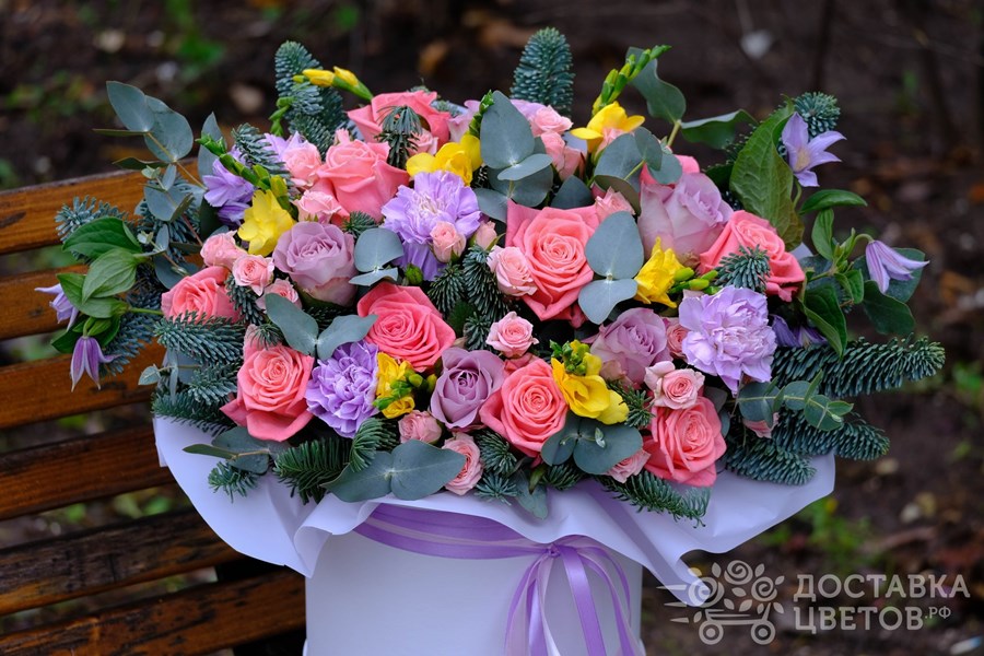 Цветы в коробке Зимний калейдоскоп