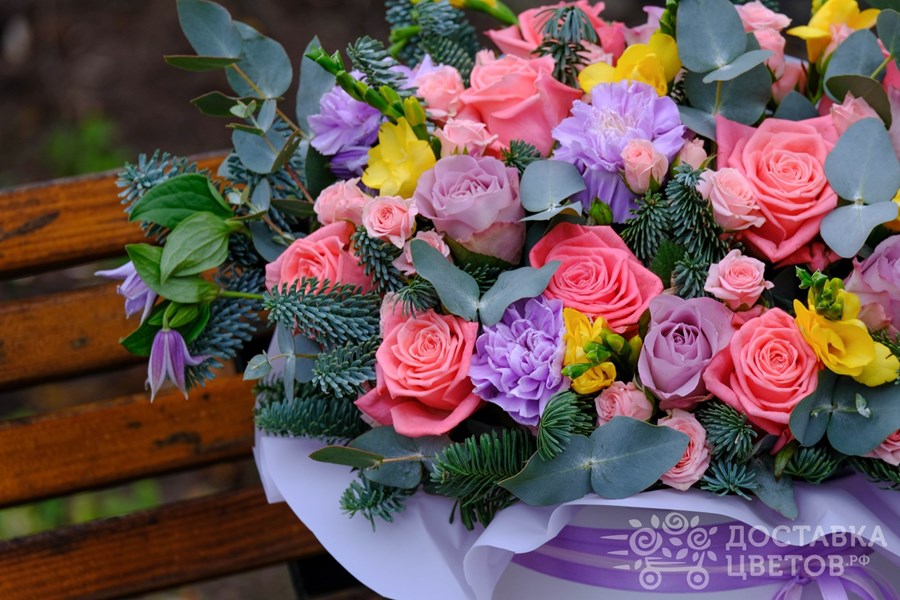 Цветы в коробке Зимний калейдоскоп