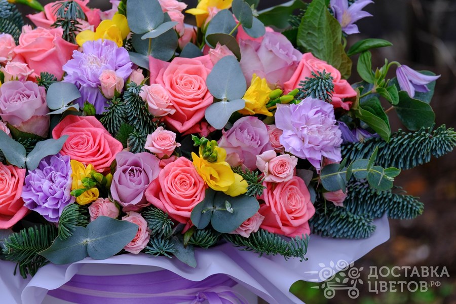 Цветы в коробке Зимний калейдоскоп