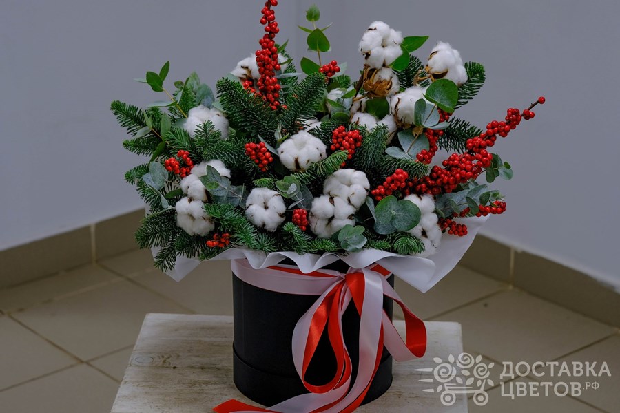 Цветы в коробке Под звон курантов