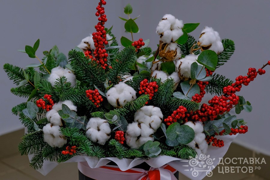 Цветы в коробке Под звон курантов