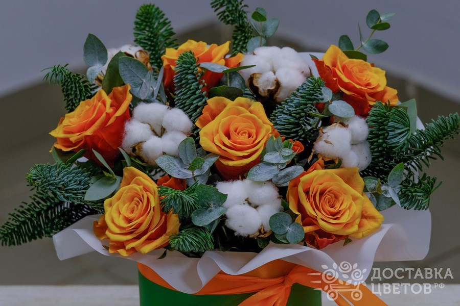 Цветы в коробке Верить в чудеса