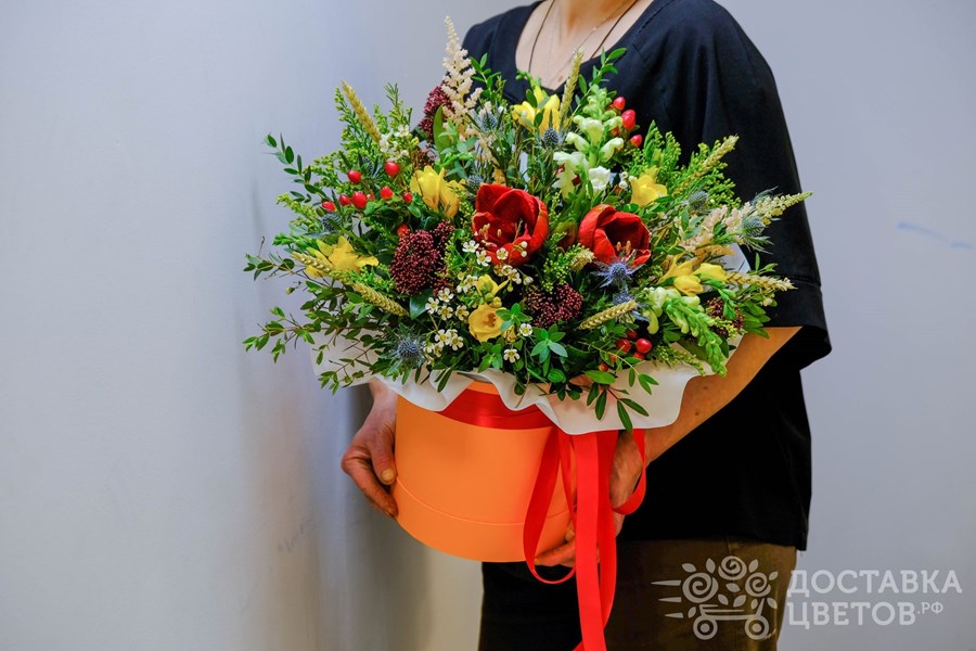 Цветы в коробке Метаморфозы осени