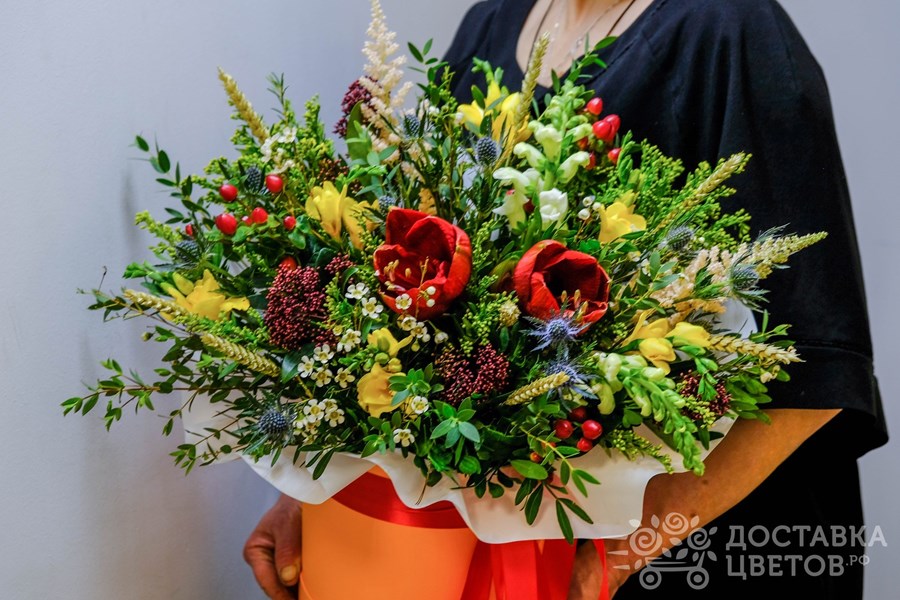 Цветы в коробке Метаморфозы осени