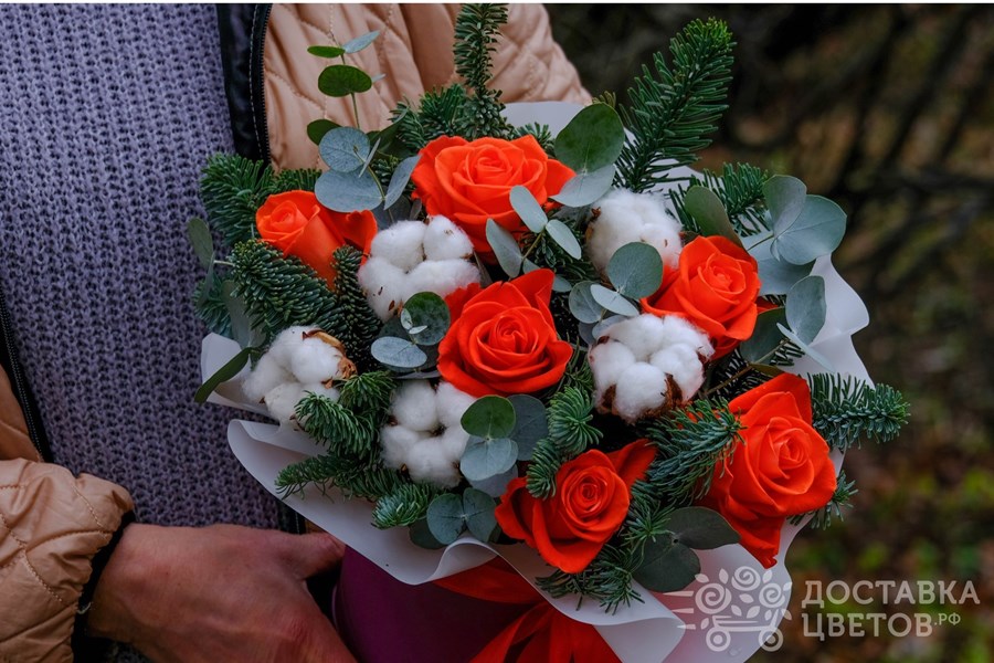 Цветы в коробке Дыхание зимы