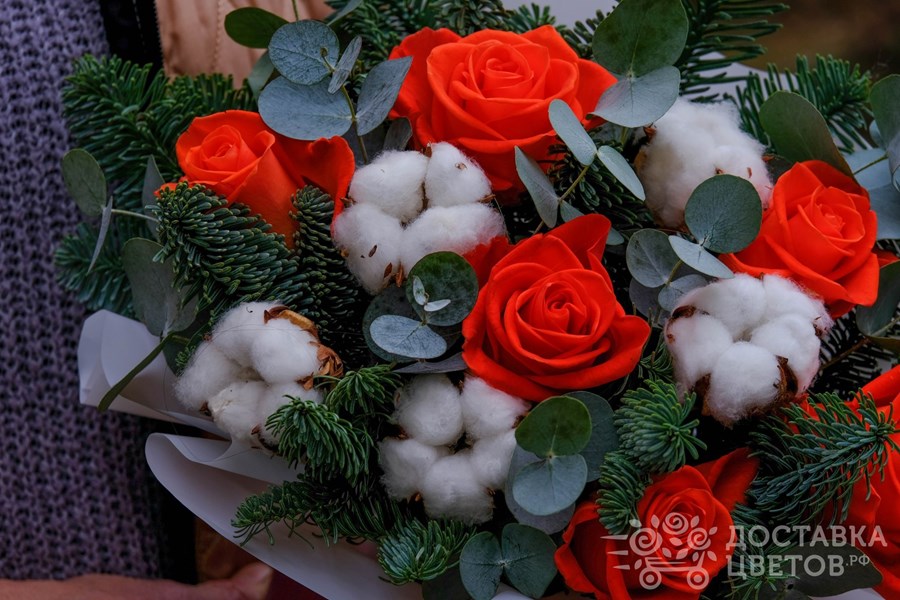 Цветы в коробке Дыхание зимы