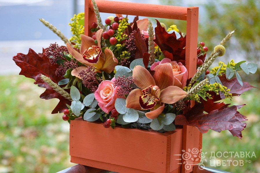 Цветы в ящике Осенний хоровод