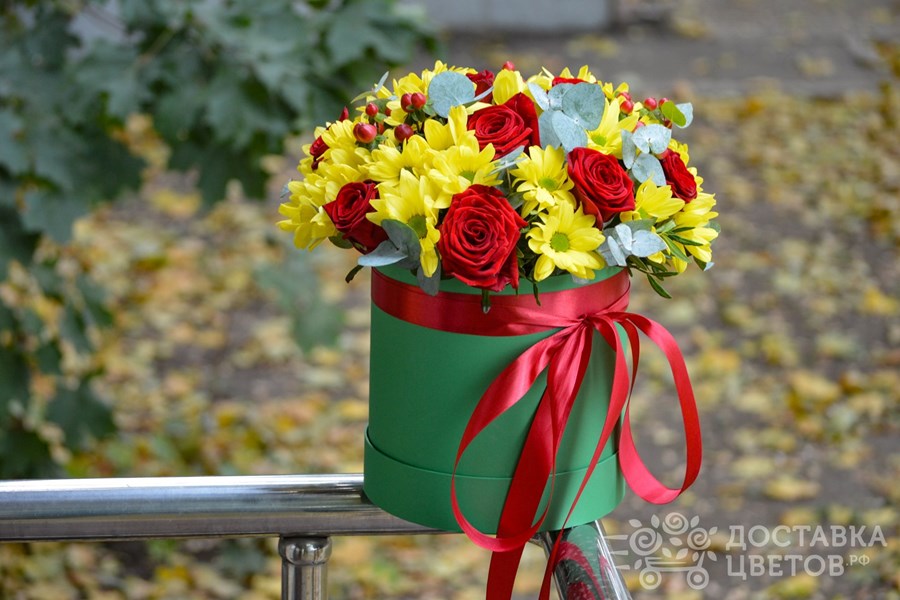 Цветы в коробке Диско