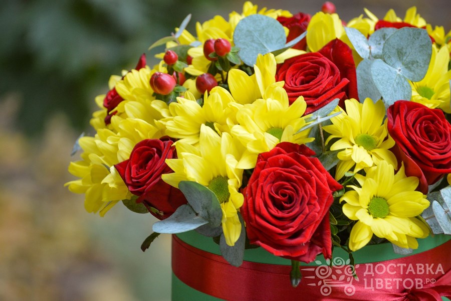 Цветы в коробке Диско