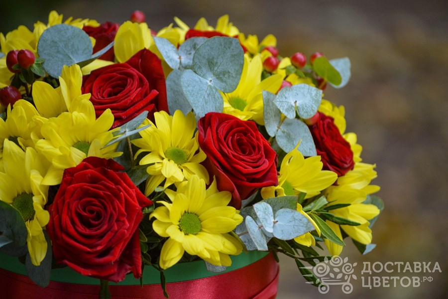 Цветы в коробке Диско