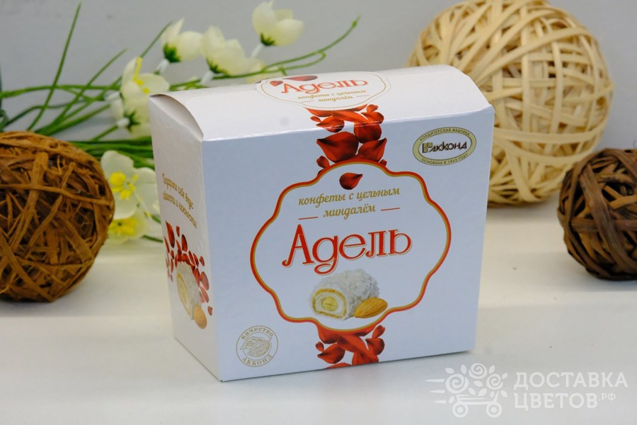 Конфеты "Адель" С цельным миндалём в кокосовой стружке, 150 г