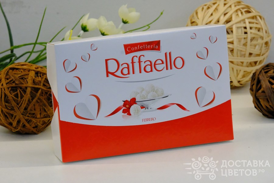 Конфеты "Raffaello" С цельным миндальным орехом в кокосовой стружке, 90 г