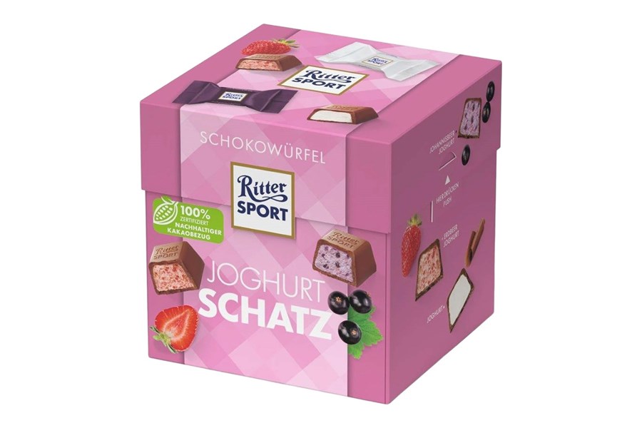 Конфеты "RITTER SPORT" JOGHURT SCHATZ 3 вкуса, 176 г