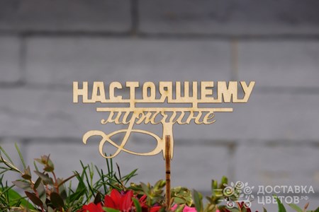 Топпер "Настоящему мужчине"